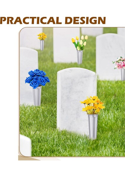 12 Pcs Mezarlık Vazoları Ediciler Memorial Floral Vazolar Mezar Çiçek Tutucu Koni Yeşil Bahis Viyazolar (Yurt Dışından) indirimleri