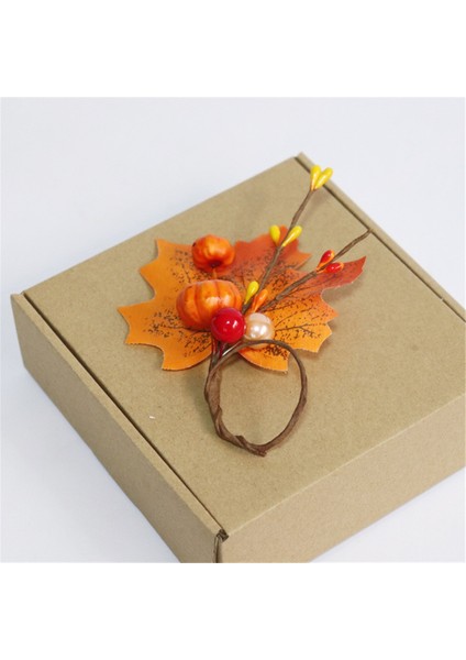 10PCS Pumkins Peçete Yüzük Şükran Günü Peçete Yüzük Tutucu Berry Peçeteli Halka Hasat Akçaağaç Meyve Kabak Peçete Yüzüğü (Yurt Dışından) fırsatları