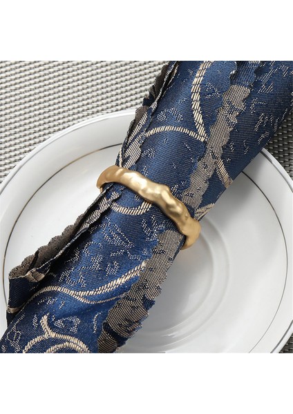 6pcs Peçete Yüzüğü Metal Peçete Halka Seti Düğün, Parti, Ramazan, Ziyafet Altın Için Peçete Tokası Tutucu Masa Dekor (Yurt Dışından) fırsatları