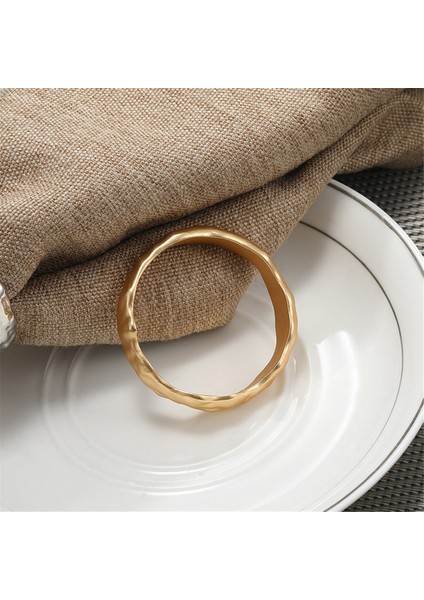 6pcs Peçete Yüzüğü Metal Peçete Halka Seti Düğün, Parti, Ramazan, Ziyafet Altın Için Peçete Tokası Tutucu Masa Dekor (Yurt Dışından) indirimleri