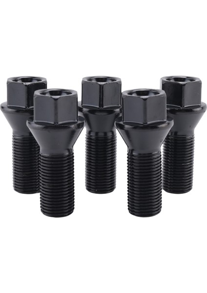 5pcs M14 x 1.25 Siyah Tekerlek Kilitleme Lug Cıvata Somun Çelik 36136781151 -Bmw X3 X5 E70 E71 F20 F20 F25 X5 X6 (Yurt Dışından) fiyatları