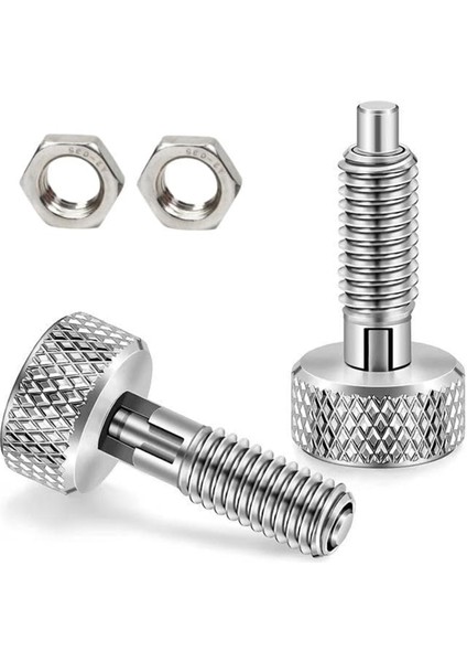 2pcs El Geri Çekilebilir Yay Piston, M16 Paslanmaz Çelik Hızlı Serbest Bırakma Pimi Kilit Pimi Somun ve Tuzlu Sap (Yurt Dışından) fırsatları