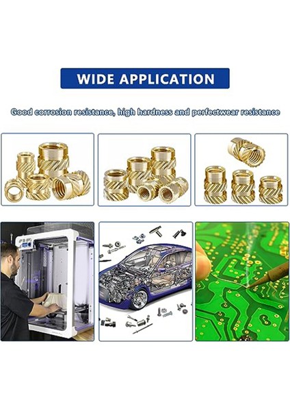 M2 M3 Dişli Ekler Plastik Termoset Pirinç Ekler 3D Baskılı Enjeksiyon Kalıp Pres Ipli Somunlar (Yurt Dışından) indirimleri
