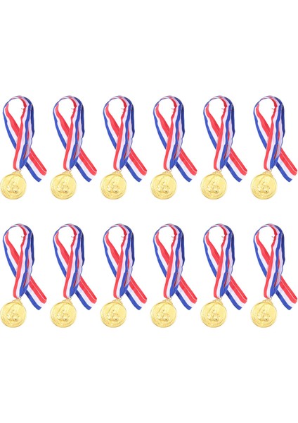 12 Pcs Futbol Kupası Madalya Ödülü Madalyası Ödülleri Öğrenci Partisi Hediyeleri Futbol Metalleri Ödülü (Yurt Dışından)