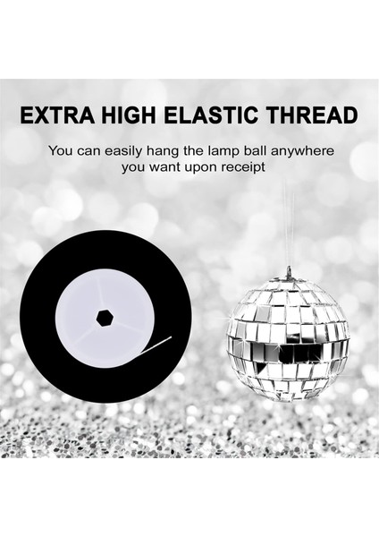 24 Adet Ayna Disko Topu Asılı, Cam Disko Topu Dekor, Gümüş Disko Dekorasyonları, Ip ile Disko Topu Süsleme (Yurt Dışından) modelleri