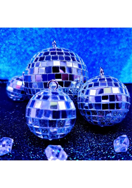 24 Adet Ayna Disko Topu Asılı, Cam Disko Topu Dekor, Gümüş Disko Dekorasyonları, Ip ile Disko Topu Süsleme (Yurt Dışından) fırsatları