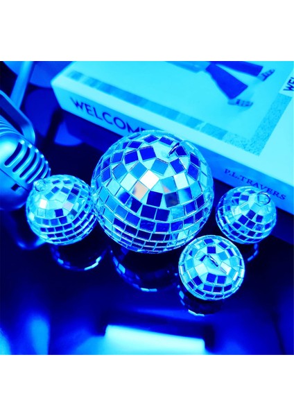 24 Adet Ayna Disko Topu Asılı, Cam Disko Topu Dekor, Gümüş Disko Dekorasyonları, Ip ile Disko Topu Süsleme (Yurt Dışından) indirimleri