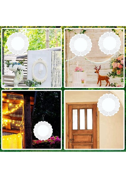 8 Adet Süblimasyon Rüzgar Spinner Boşluklar 8 Inç Rüzgar Spinner Süblimasyon Isı Pres Transferi Diy Hediye Round (Yurt Dışından) fırsatları