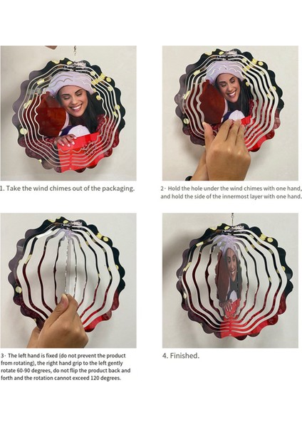 8 Adet Süblimasyon Rüzgar Spinner Boşluklar 8 Inç Rüzgar Spinner Süblimasyon Isı Pres Transferi Diy Hediye Round (Yurt Dışından) indirimleri