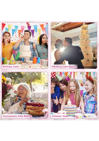 40 Adet Plastik Kek Dübel Çubukları Seti, 4, 6, 8, 10,12 Inç Için Destek Çubukları ve 15 Berrak Kek Istiflemesi (Yurt Dışından) fiyatları