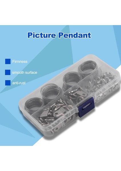 124PCS Resim Asılı Tel Kiti, Fotoğraf Çerçevesi Asma Kiti, Duvar Montajı Için Çivilerle Resim Asma Kiti (Yurt Dışından) modelleri