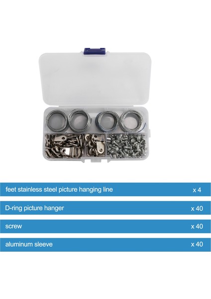 124PCS Resim Asılı Tel Kiti, Fotoğraf Çerçevesi Asma Kiti, Duvar Montajı Için Çivilerle Resim Asma Kiti (Yurt Dışından) fırsatları