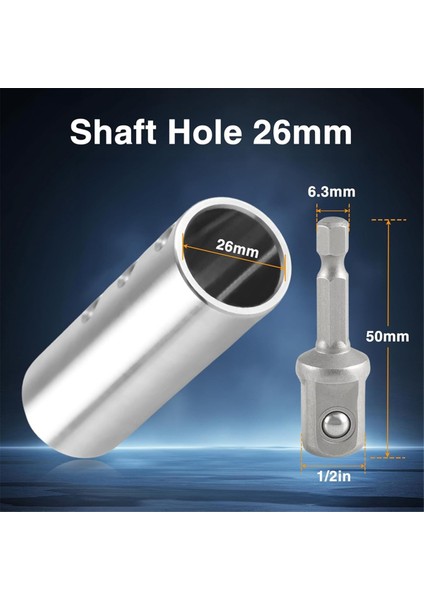 Paslanmaz Çelik Römork Jack Elektrikli Matkap Adaptörü 2pc 1/2inch Soket Adaptörü Bitini Jack Drive Miliyle Uyumlu (Yurt Dışından) modelleri