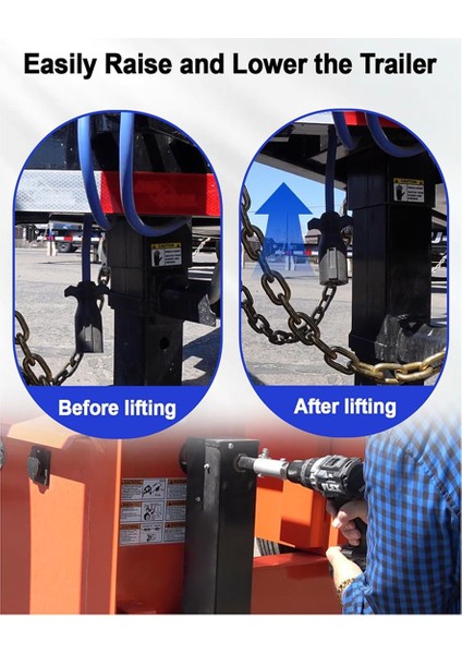 Paslanmaz Çelik Römork Jack Elektrikli Matkap Adaptörü 2pc 1/2inch Soket Adaptörü Bitini Jack Drive Miliyle Uyumlu (Yurt Dışından) indirimleri