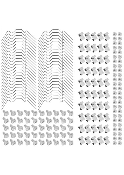 200PCS Sera Onarım Kiti, Cam Tel Klips, Z Üst Üste Binme Klips, Alüminyum Somun ve Alüminyum Sera Için Cıvata Içerir (Yurt Dışından) fiyatları
