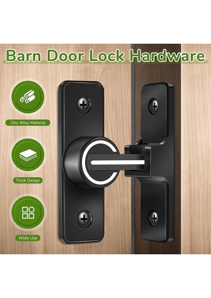 Barn Kapı Kilidi Donanımı, 90 Derece Ağır Hizmet Kapısı Mandalları Flip Mandal Güvenlik Kapısı Cıvatası Mandal Kilidi 1 Paket (Yurt Dışından) indirimleri