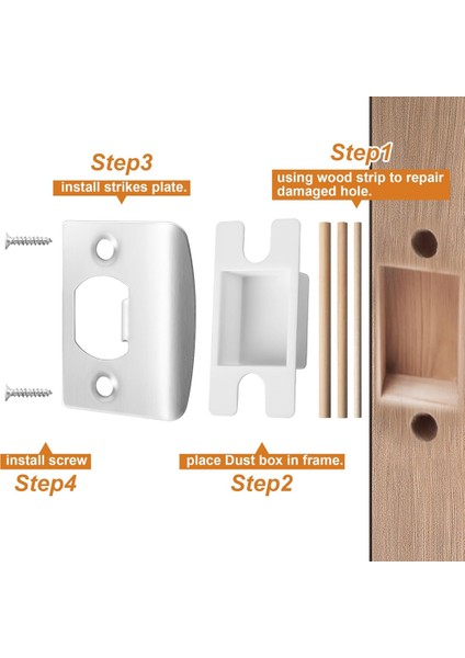 4 Paket Kapı Mandal Strike Plaka Plakası Dönemsiz Çelik Kapı Kilit Strike Plaka Onarım Kitleri Kapı Mandal Restoratör Takviye (Yurt Dışından) fiyatları