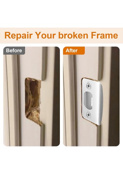 4 Paket Kapı Mandal Strike Plaka Plakası Dönemsiz Çelik Kapı Kilit Strike Plaka Onarım Kitleri Kapı Mandal Restoratör Takviye (Yurt Dışından) indirimleri