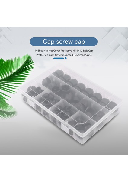 145PCS Hex Somun Kapağı Koruyucu M4-M12 Cıvata Kapak Koruma Kapakları Kapsar Maruz Kalan Altıgen Plastik (Yurt Dışından) indirimleri