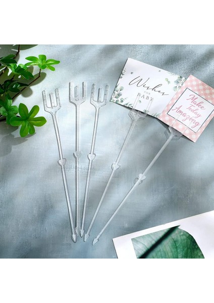 240PCS Çiçek Seçer Kart Tutucu Plastik Çiçek Kart Tutucu Kart Fotoğraf Çiçek Buket Düzenlemesi 24CM (Yurt Dışından) indirimleri