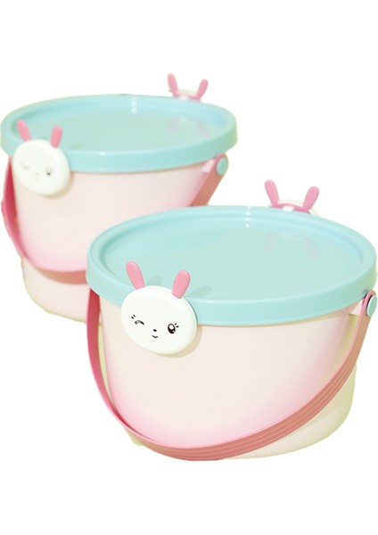 2pcs Oyuncak Kutular Yapı Taşları Organizatör Oyuncak Depolama Kovası Atıştırmalık Kova Çocuk Plastik Kum Oyuncakları Kova Su Kovası, B (Yurt Dışından) fiyatları