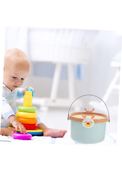 2pcs Oyuncak Kutular Yapı Taşları Organizatör Oyuncak Depolama Kovası Atıştırmalık Kova Çocuk Plastik Kum Oyuncakları Kova Su Kovası, A (Yurt Dışından) fiyatları