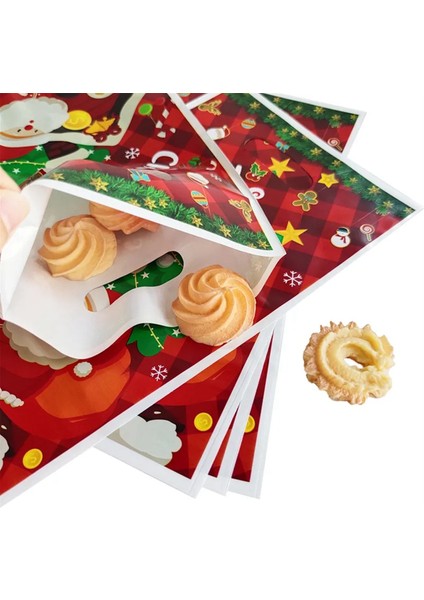 160PCS Noel Şeker Kurabiye Çantası Xmas Noel Baba Çantası Noel Partisi Dekorasyonu Ev Yeni Yıl Ambalaj Çantası (Yurt Dışından) fiyatları