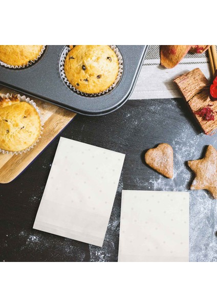 100PCS Buzlu Sevimli Noktalar Plastik Paket Şeker Kurabiye Ambalaj Çantaları Cupcake Sarıcı Kendi Yapışkan Örnek Hediye Çantası 7cm (Yurt Dışından) fırsatları