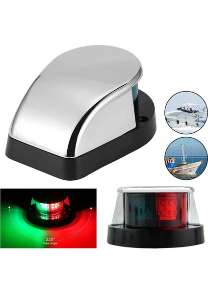 Kırmızı Yeşil LED Tekne Navigasyon Işığı 12V Su Geçirmez Yelkenli Sinyal Lambası Deniz Yat Uyarı Işıkları Tekne Aksesuarları (Yurt Dışından) fırsatları