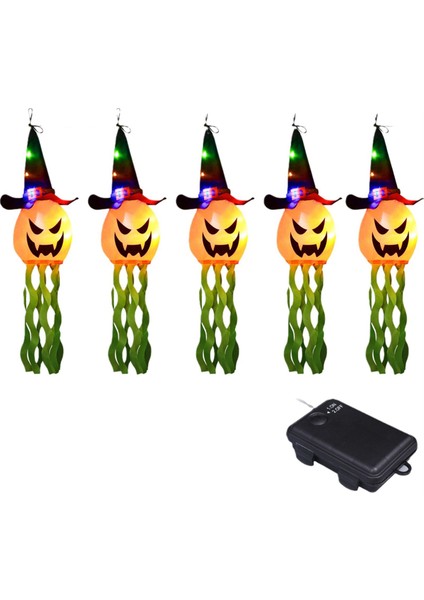 5pcs Cadılar Bayramı Dekorasyonları Açık Cadılar Bayramı Dekor Asılı Açık Ip Işıkları Parlayan Balkabağı Cadı Şapkası Cadılar Bayramı (Yurt Dışından) fırsatları