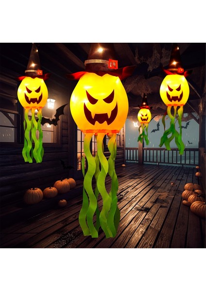 5pcs Cadılar Bayramı Dekorasyonları Açık Cadılar Bayramı Dekor Asılı Açık Ip Işıkları Parlayan Balkabağı Cadı Şapkası Cadılar Bayramı (Yurt Dışından) indirimleri