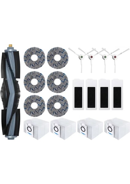 Ecovacs Deebot T20 OMNI/T20/T20E/T20 Pro Aksesuarları Ana Yan Fırça Mop Filtre Filtre Toz Torbası Yedek Parçaları (Yurt Dışından)