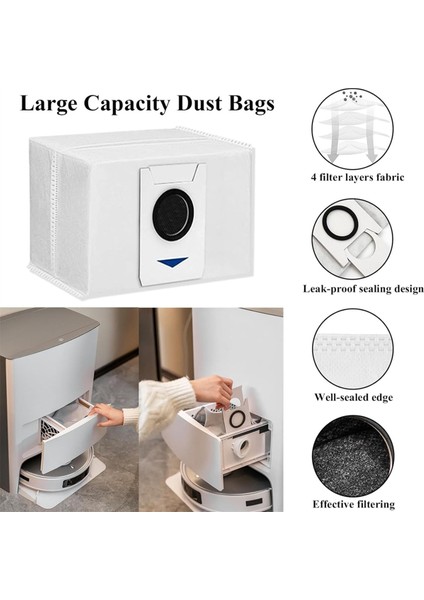 Ecovacs Deebot T20 OMNI/T20/T20E/T20 Pro Aksesuarları Ana Yan Fırça Mop Filtre Filtre Toz Torbası Yedek Parçaları (Yurt Dışından) fiyatları