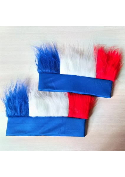 10 Adet Mavi Beyaz Kırmızı Headgear Universal Maçlar Futbol Maçı, Festival Etkinlikleri, 2024 Maçı Için (Yurt Dışından) fırsatları