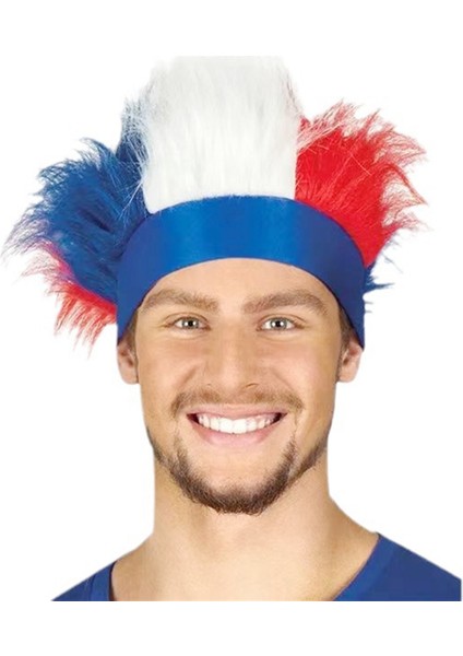 10 Adet Mavi Beyaz Kırmızı Headgear Universal Maçlar Futbol Maçı, Festival Etkinlikleri, 2024 Maçı Için (Yurt Dışından) indirimleri