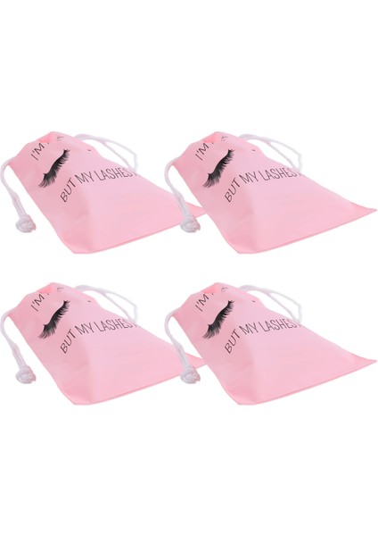 50PCS Kirpik Sonrası Bakım Çantaları Kirpik Ambalaj Plastik Makyaj Torbası Taşınabilir Tuvalet Çantası Siyah Çizimsel Kadınlar Için (Yurt Dışından) fiyatları