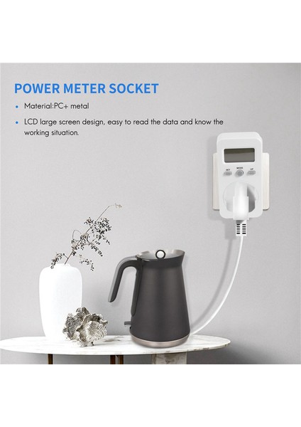 Dijital Güç Ölçer Eklenti Soketi Elektrikli Wattmetre Enerji Monitörü Ingiltere Fiş (Yurt Dışından) fırsatları