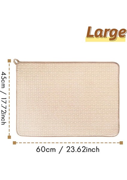 2 Paket Xxl Büyük Mikrofiber Bulaşık Kurutma Paspası, 24X17.7 Inç Emici Bulaşık Drenajı Mutfak Sayacı, Bulaşık Kurutma Ped (Yurt Dışından) modelleri