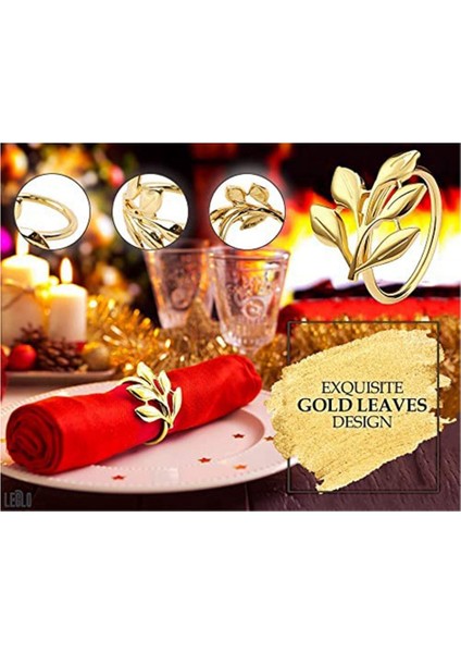 20PCS Gümüş Yaprak Peçete Yüzükleri - Masa Peçeteleri Için Gümüş Peçete Yüzüğü - Tatil Peçete Yüzükleri Parti Için Peçete Yüzükleri Sonbahar (Yurt Dışından) modelleri