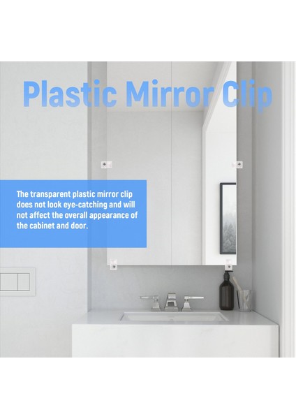 22 Set Ayna Tutucu Klipsleri Kiti Kristal Berraklığında Plastik Ayna Klipsli Ayna Tutucu Klipsler Cam Tutucu Klipsler Kiti (Yurt Dışından) indirimleri