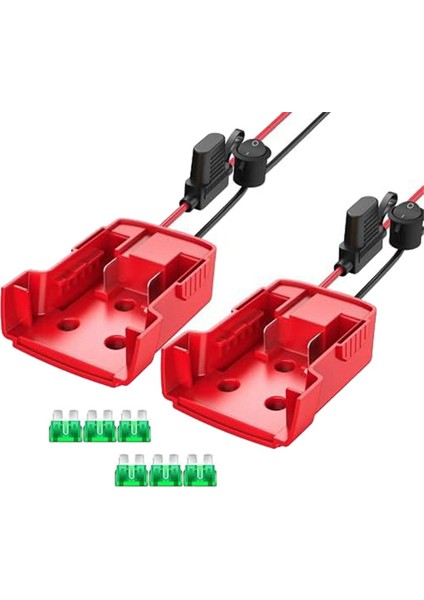Milwaukee M18 Pil Adaptörü Güç Tekerlekleri Için 2 Paket Güç Tekerlekleri Adaptörü Sigortalı Pil Dönüştürücü Kiti (Yurt Dışından)