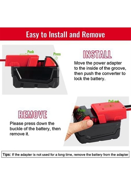 Milwaukee M18 Pil Adaptörü Güç Tekerlekleri Için 2 Paket Güç Tekerlekleri Adaptörü Sigortalı Pil Dönüştürücü Kiti (Yurt Dışından) fırsatları