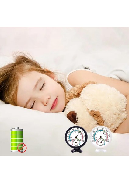2pcs Mini Iç Mekan Termometresi Higrometre 2 1 Sıcaklık Nemi Duvar Için Dış Mekan Monitör Göstergesi, Siyah (Yurt Dışından) fırsatları
