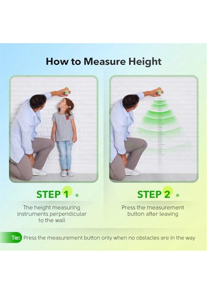 Ultrasonik Yükseklik Ölçüm Stadyometre - Çocuklar Için Yükseklik Ölçüm Büyüme Grafiği Ev Odası Dekoru Çocuklar (Yurt Dışından) fırsatları