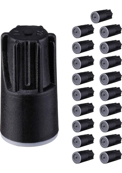 Su Geçirmez Tel Konektörler, Gres Kapağı Dış Mekan Elektrik Tel Kapağı Somunları Düşük Voltajlı Peyzaj Aydınlatması, Siyah (20 Paket) (Yurt Dışından)
