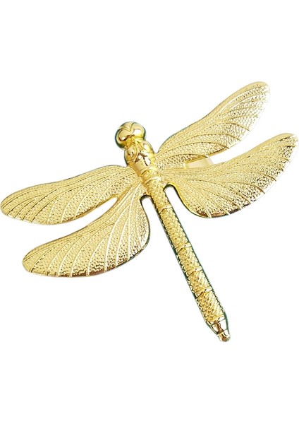 6pcs Dragonfly Peçete Yüzüğü Altın Dıy Hotel Düğün Ziyafet Masası Ekran Metal Peçete Tokası Noel Dekorasyonu (Yurt Dışından)