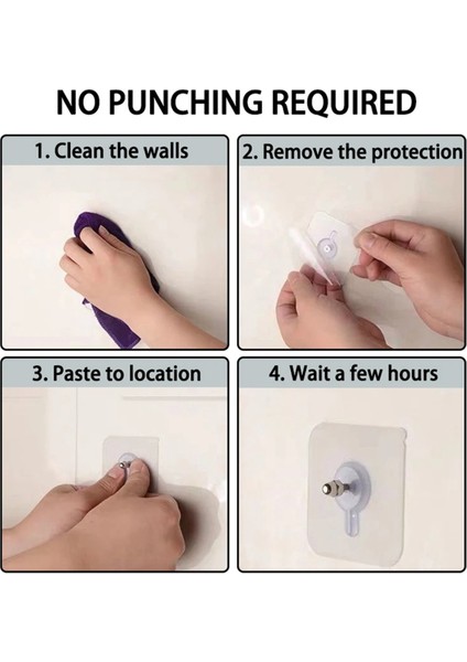 100PCS Yapışkan Tırnaklar Duvar Kancaları Güçlü Poster Vidalı Çıkartmalar Dolap Dolap Raf Mandalları Mutfak Duvar Kanca Askıları (Yurt Dışından) fırsatları