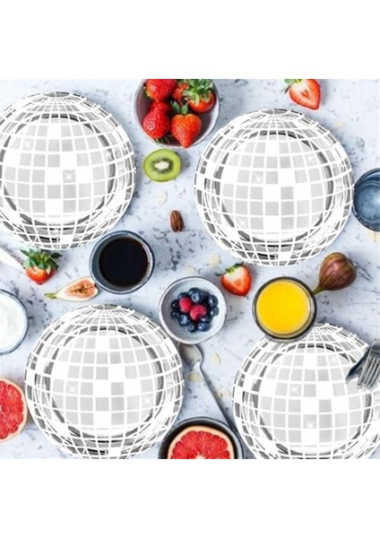 Disko Parti Malzemeleri Sofra Takımı Seti Disko Top Yemek Plakası Peçete Çatalı Disko Doğum Günü Rock Dans Müzik Partisi, 150 Adet (Yurt Dışından) fiyatları