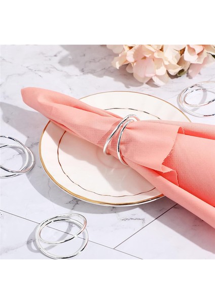36PCS Metal Spiral Peçete Yüzük Tokes Düğünler Için Basit Peçete Yüzükleri Resepsiyon Yemeği Partisi Büfe Masa Dekoru Gümüş (Yurt Dışından) modelleri