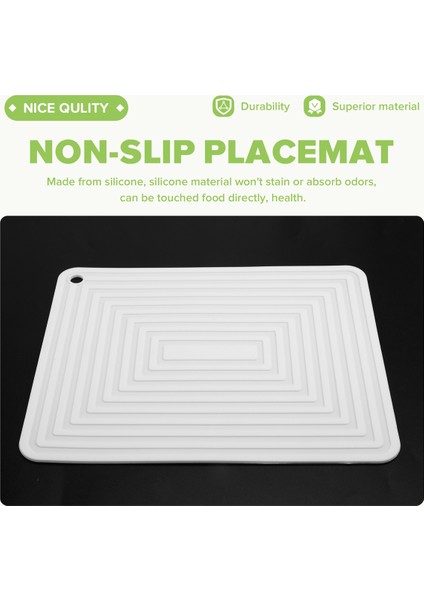 Büyük Silikon Tencere Tutucu Kare Kalın Isı Yalıtım Padi Slip Olmayan Oluklu Mutfak Masası Mat (Beyaz) (Yurt Dışından) modelleri